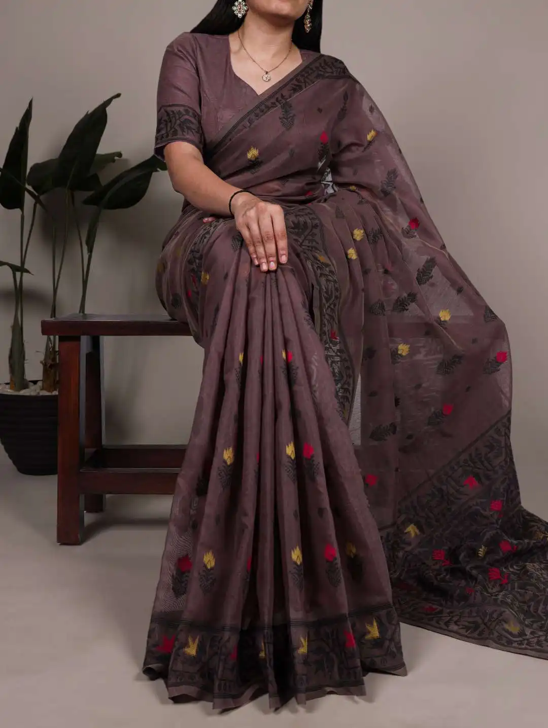 Beautiful WMN 7415A Poly Cotton Saree Wholesale 04 Pcs Set Wholesale 2026