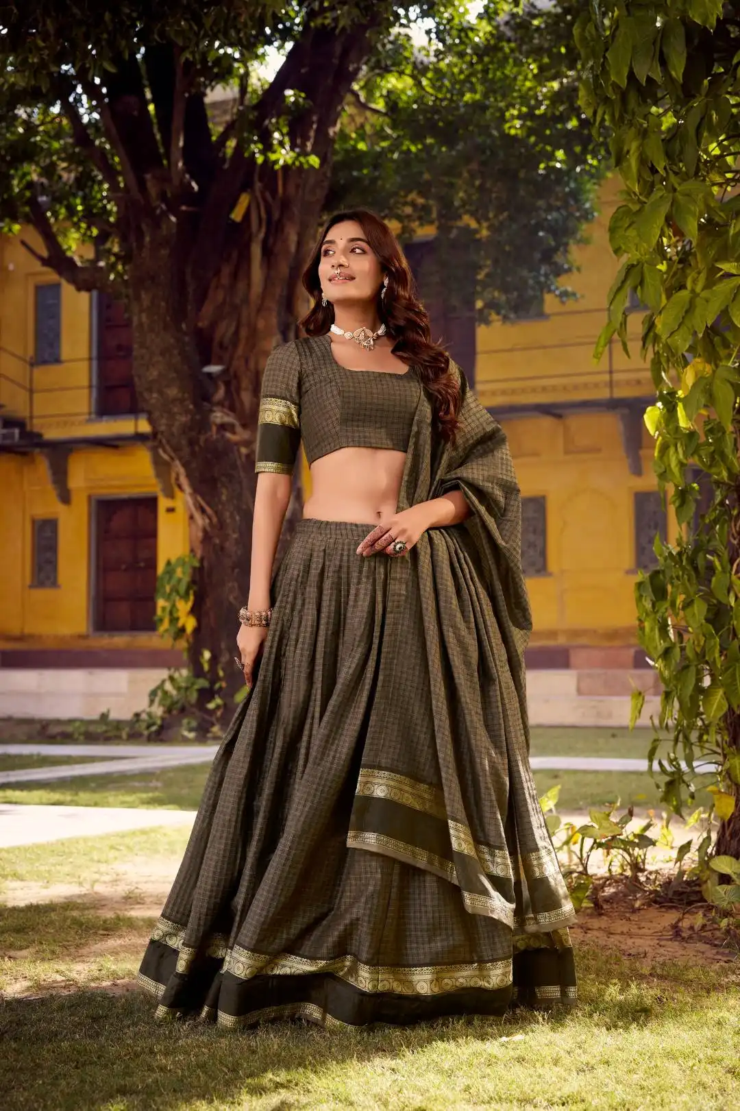 Stylish WMN 1900 Swasthika Chettinad Cotton Lehenga Choli Wholesale 2026