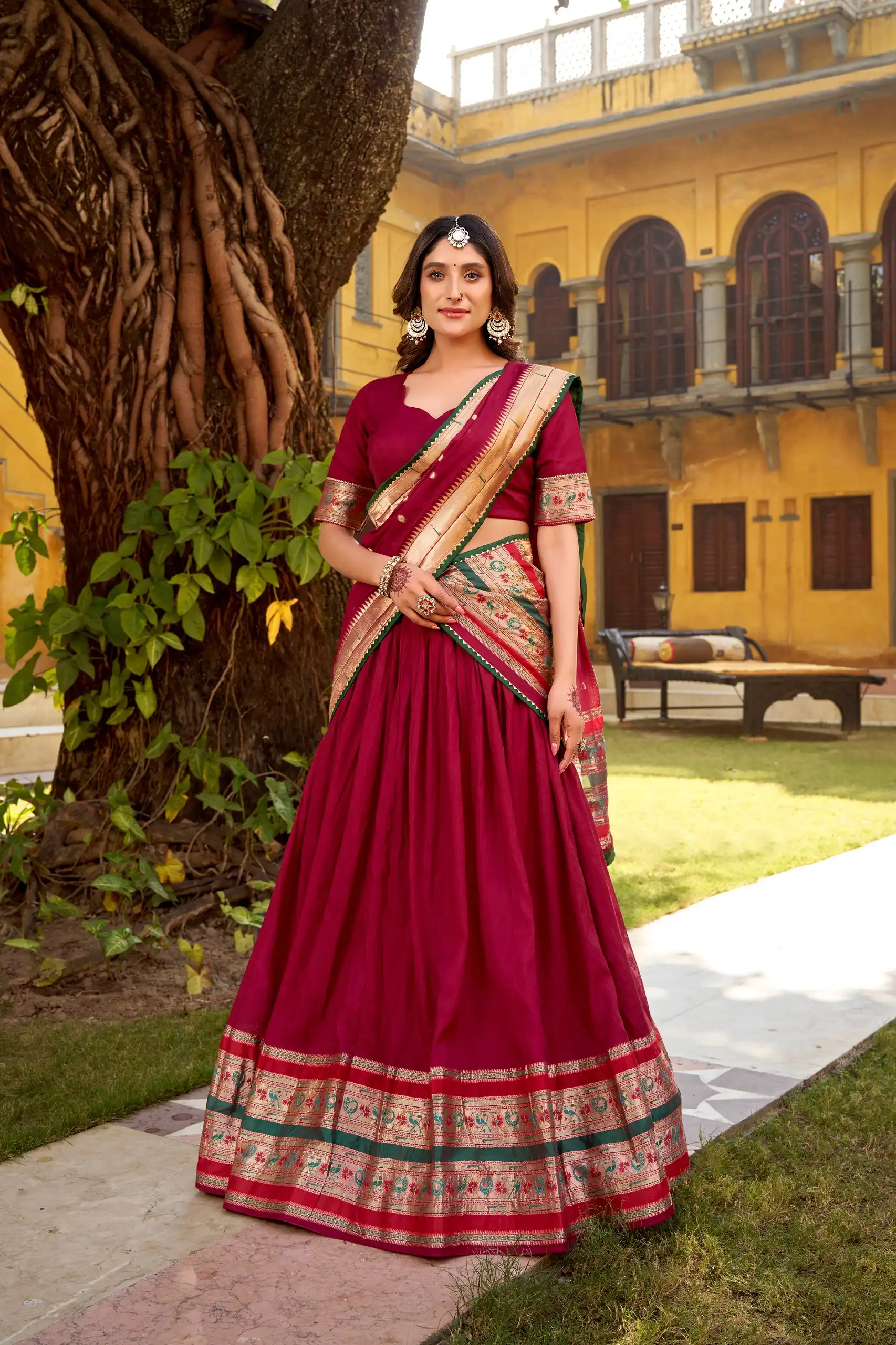 Latest WMN 1903 Pure Chanderi Pongal Festival Lehenga Choli Wholesale 2026