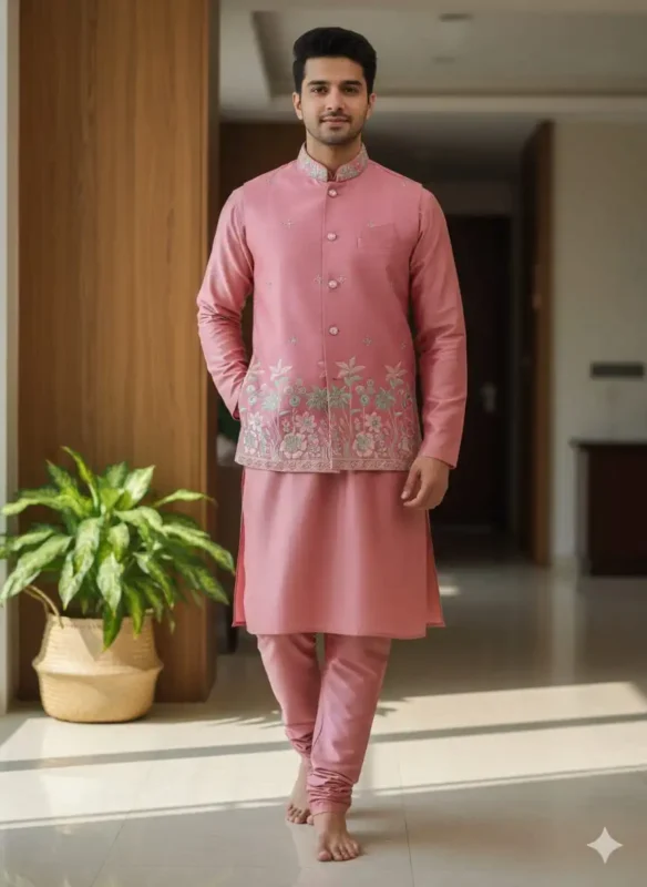 Buy Shyam Vol 74 Men Kurta Pajama With Koti For Wedding Wholesale 2026