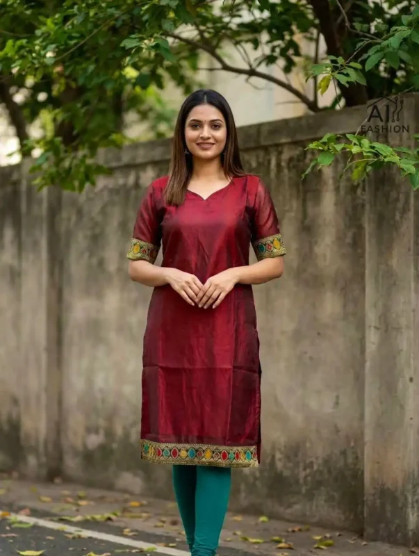 Beautiful SS2016 Vol 20 Jequard Border Kurti Wholesale Market in Surat Wholesale 2026
