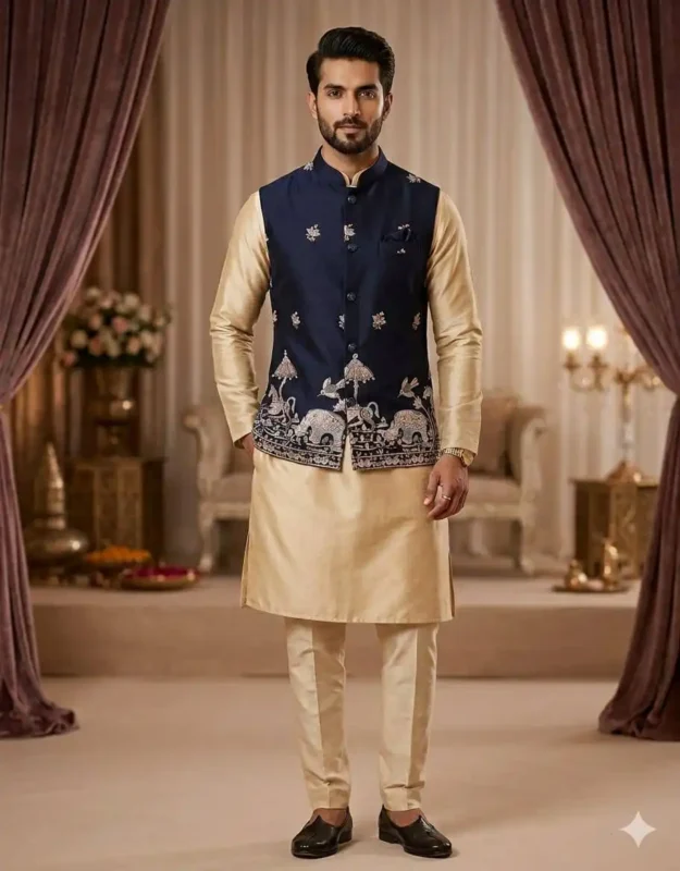 Buy Shyam Vol 89 Wedding Kurta Pajama With Embroidery Koti Wholesale 2026