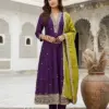 Laxmy Vol 73 Embroidery Work Anarkali Kurti Pant With Dupatta