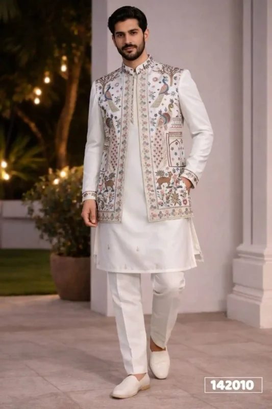 Buy Shyam Vol 93 Embroidery Work Wedding Kurta Pajama With Koti Wholesale 2026