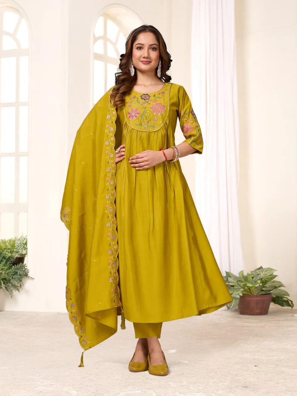 Buy Lila Vol 136 Roman Silk Embroidery Work Readymade Dress Wholesale 2026