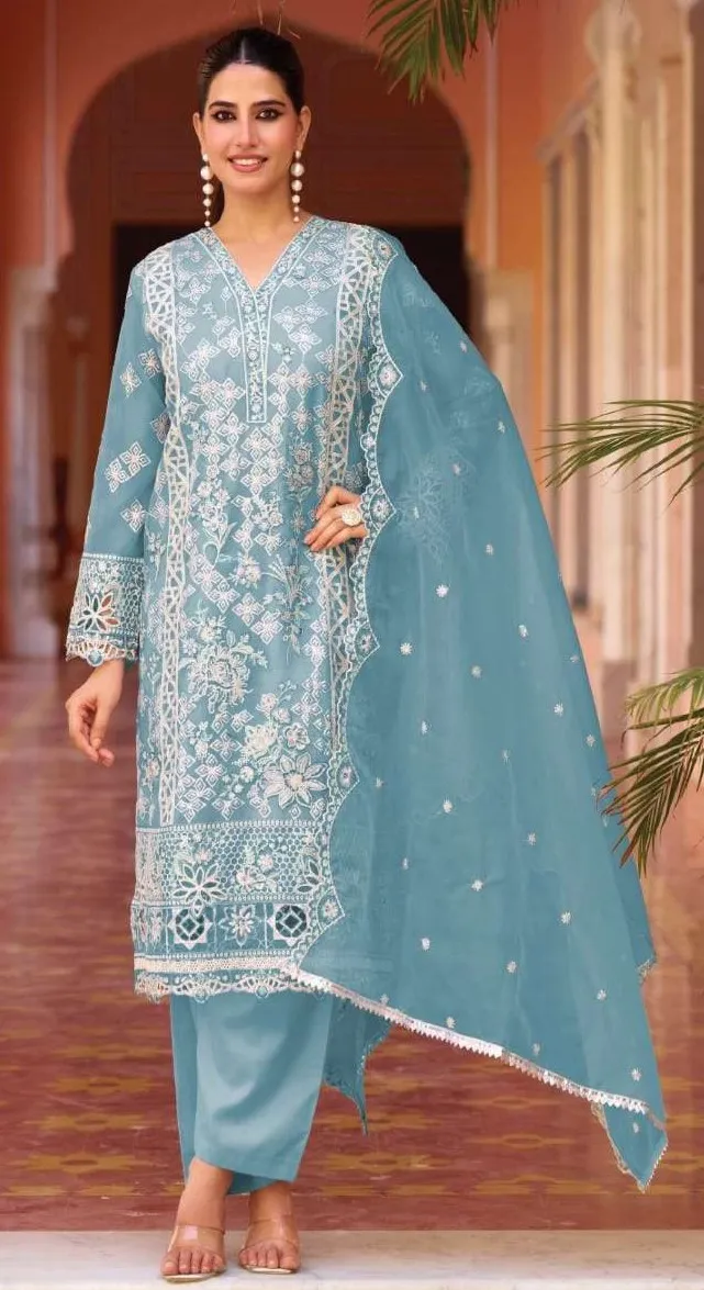 Latest Zarin Vol 190 Organza Silk Party Wear Readymade Dress Wholesale 2026