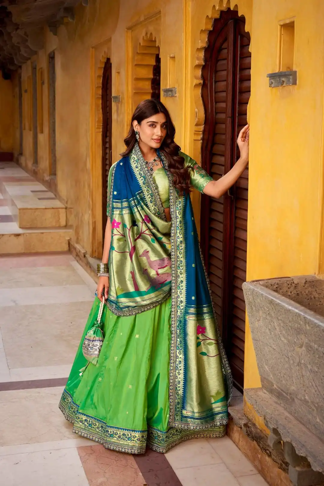 Latest WMN 2030A Paithani Lehenga Choli For Women Wholesale 2026