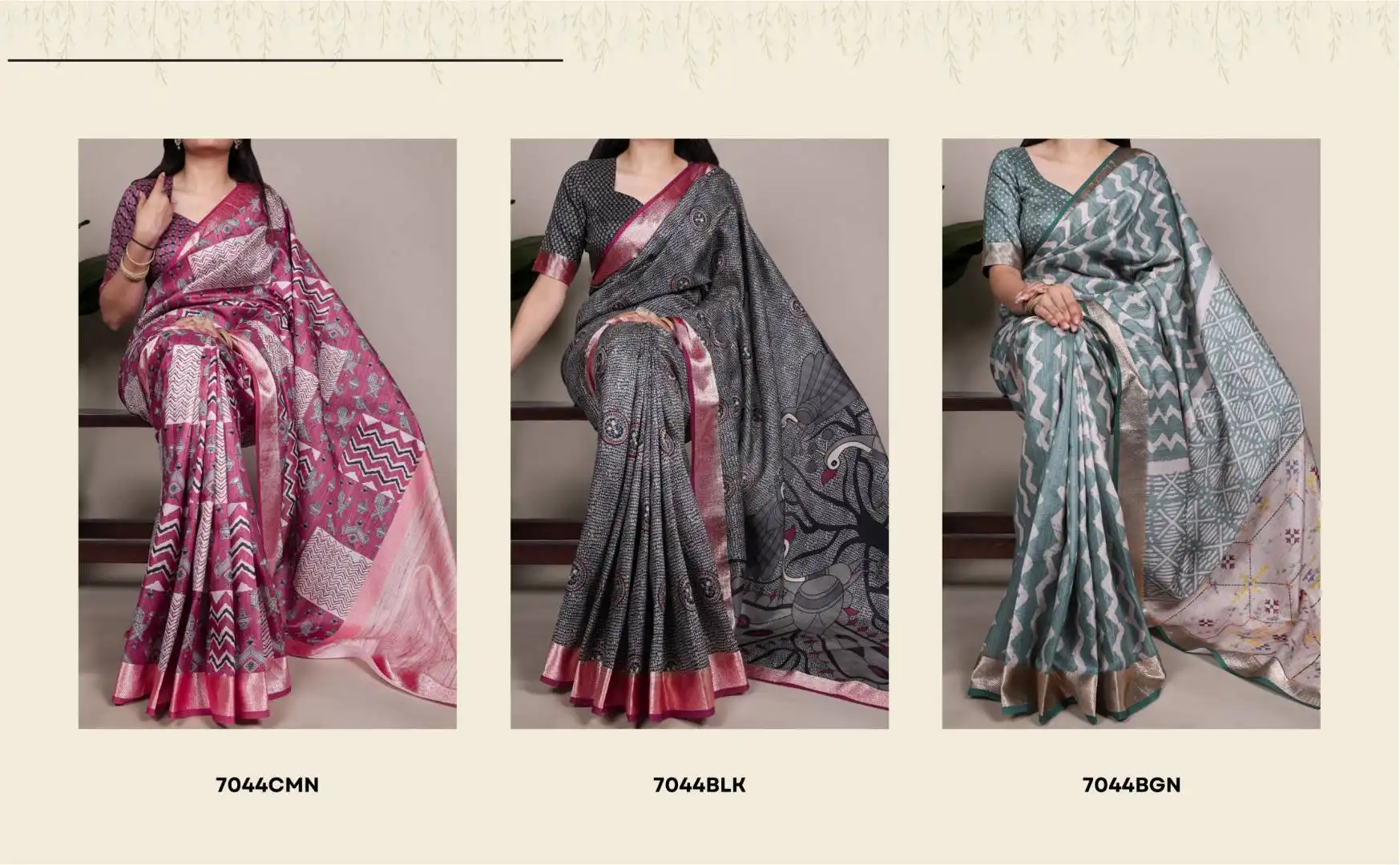 Latest WMN 7044 Best Wholesale Saree Market in Surat Wholesale 2026