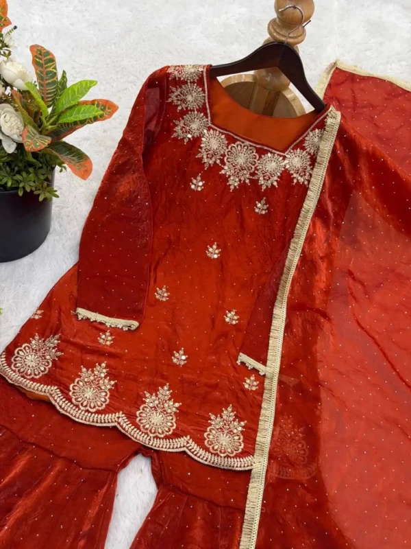 Beautiful Sabina 3166 Sharara Suit With Zarkan Diamond Work Wholesale 2026