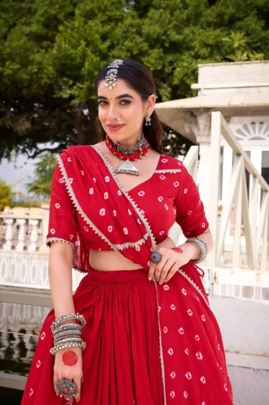 Launching WMN Roop 1663 Chanderi Bandhej Print Lehenga Choli Wholesale 2026