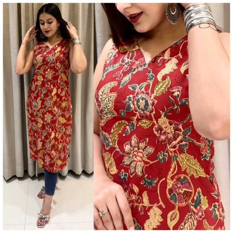 Beautiful SS2016 Cotton Printed Office Wear Kurti Below 500 Wholesale 2026