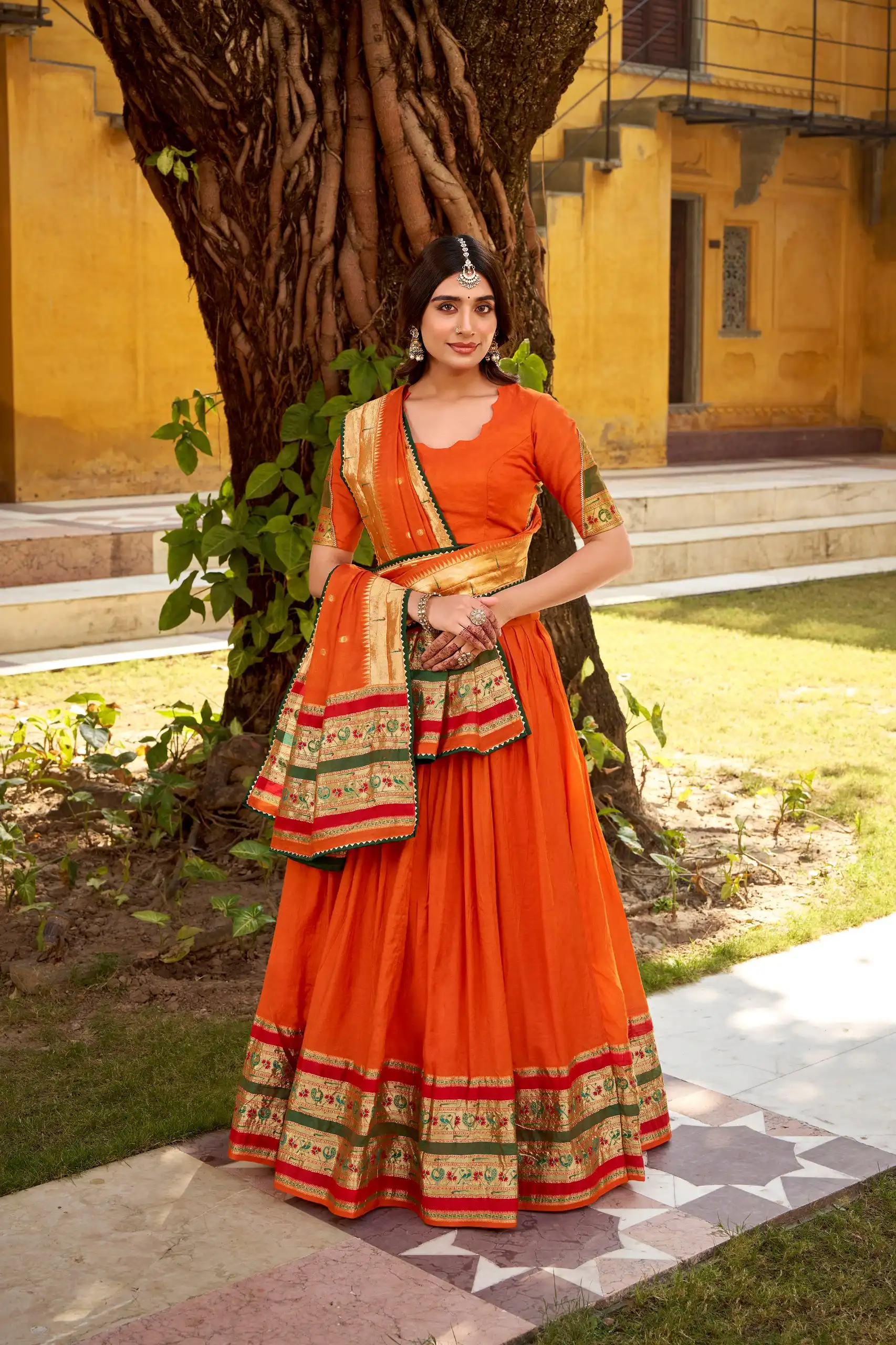 Latest WMN 1903 Pure Chanderi Pongal Festival Lehenga Choli Wholesale 2026