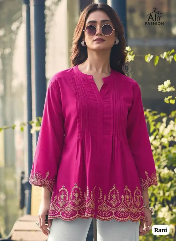 Stylish SS2016 Adaa 7.0 Short Top Wholesale Market Surat Online Wholesale 2026