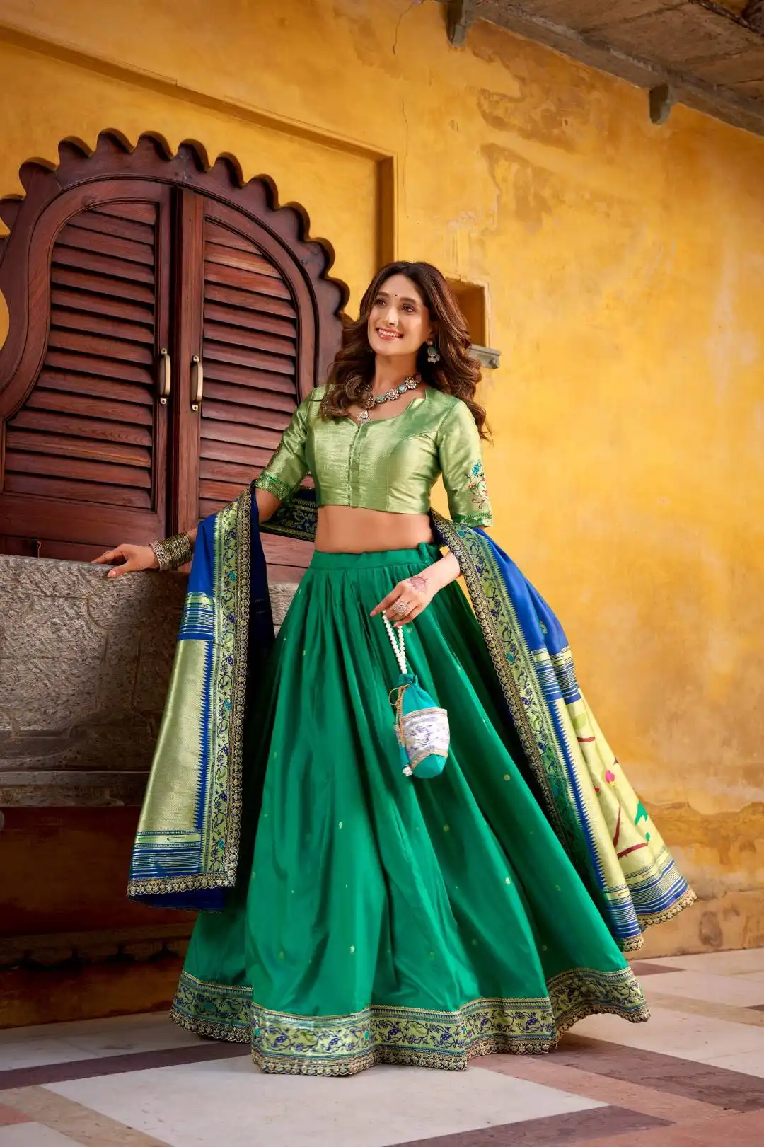 Latest WMN 2030A Paithani Lehenga Choli For Women Wholesale 2026