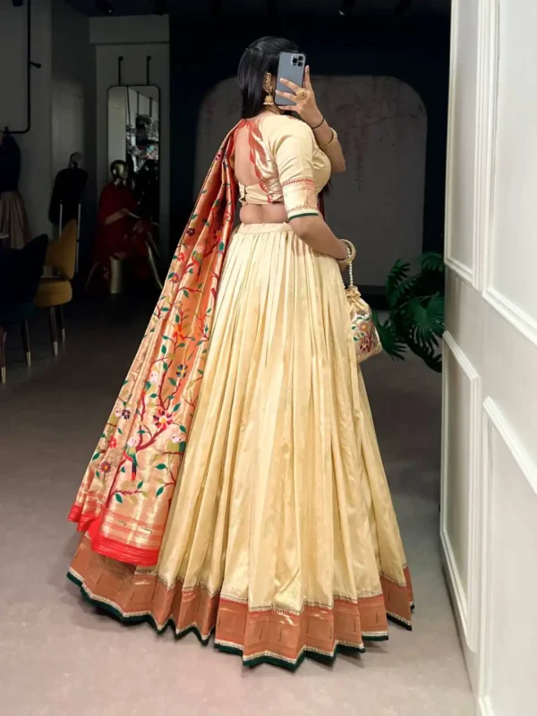 Buy WMN 2031 Silk Paithani Lehenga Choli with Zari Weaving And Lace Border Wholesale Surat Wholesale 2026