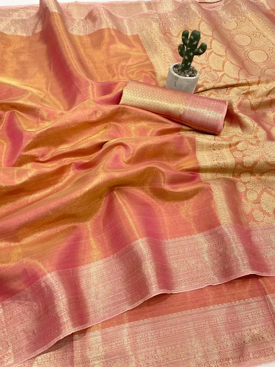 Buy Laxmi 1053 Banarasi Silk Copper Zari Saree Wholesale Market Wholesale 2026