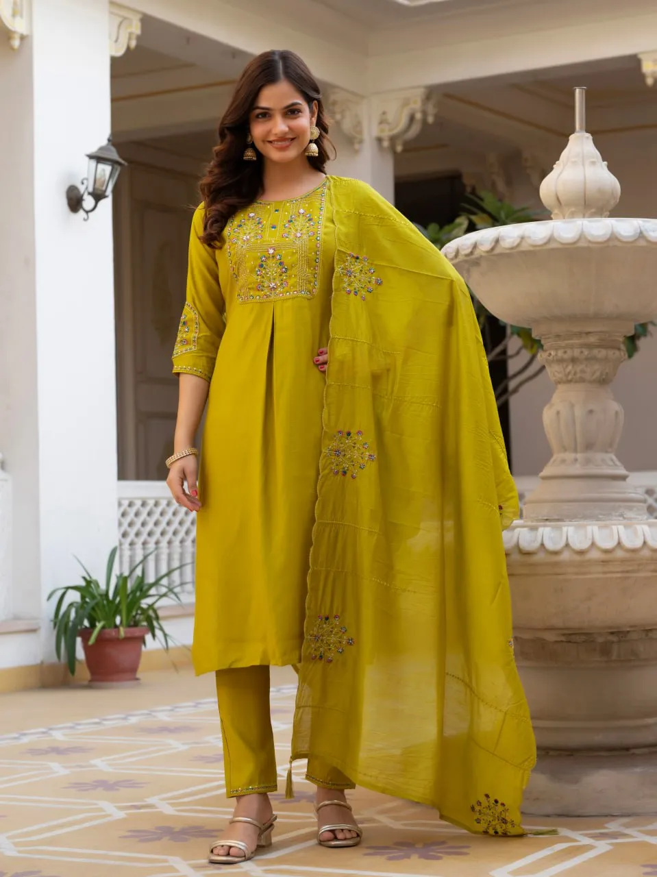 Buy Lila Vol 144 Mango Silk Hand Work Readymade Dress Wholesale 2026
