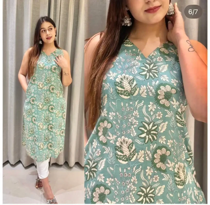 Beautiful SS2016 Cotton Printed Office Wear Kurti Below 500 Wholesale 2026