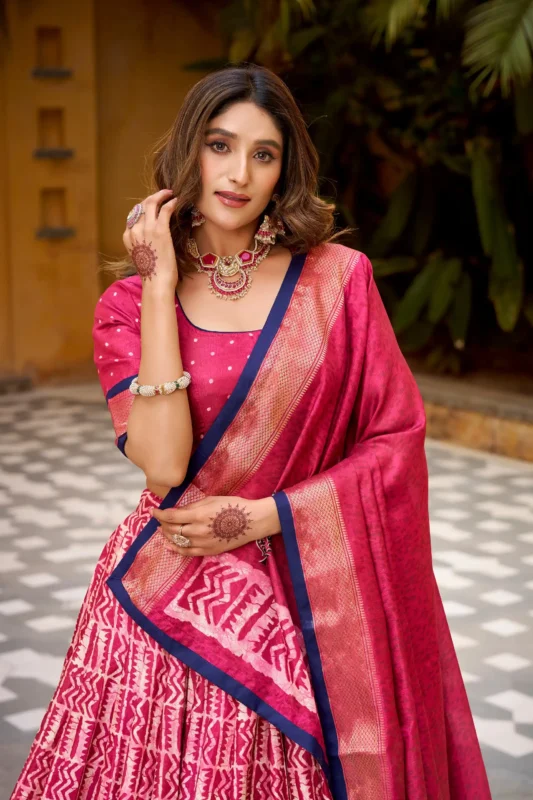 Launching WMN 1252 Dola Silk Batik Printed Lehenga Choli Wholesale 2026