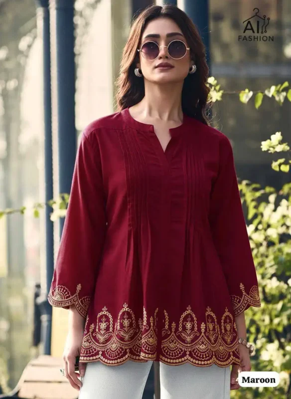 Stylish SS2016 Adaa 7.0 Short Top Wholesale Market Surat Online Wholesale 2026