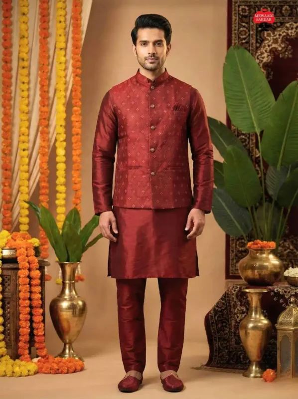 Buy SS2016 Vol 12 Wedding Kurta Pajama Koti For Men Wholesale 2026