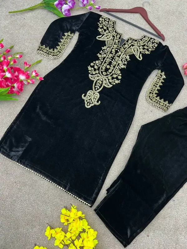 Buy Sabina 5104 Viscose Velvet Co Ord Set 04 Pcs Set Wholesale 2026