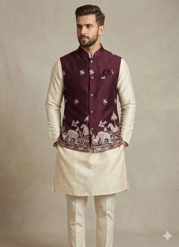 Buy Shyam Vol 89 Wedding Kurta Pajama With Embroidery Koti Wholesale 2026