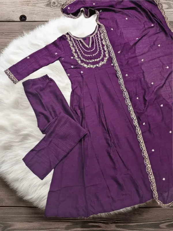 Stylish Laxmy Vol 71 Embroidery Anarkali Kurti Pant With Dupatta Collection Wholesale 2026