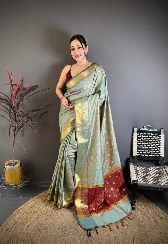 Buy Laxmi 1055 Weaving Butti Work Saree Festive Collection Wholesale 2026