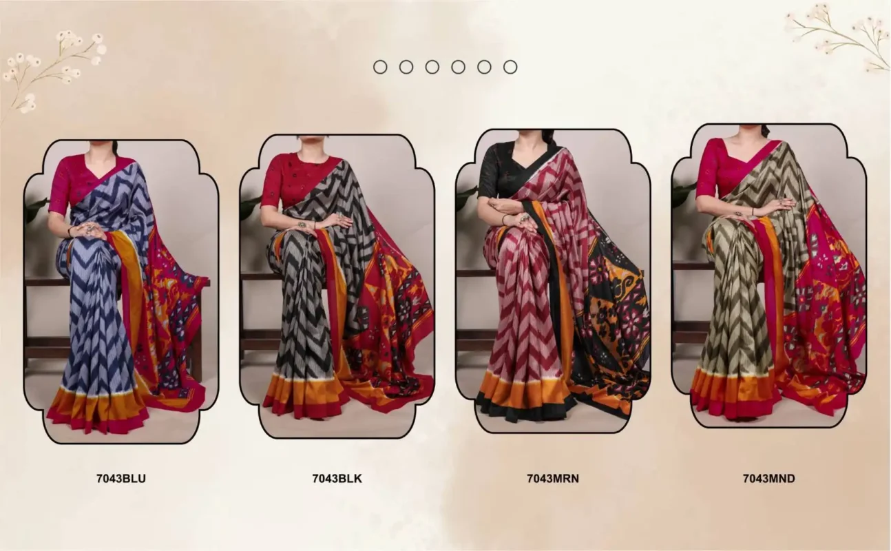Stylish WMN 7043 Tasar Silk Printed Sari Collection Below 1000 Wholesale 2026