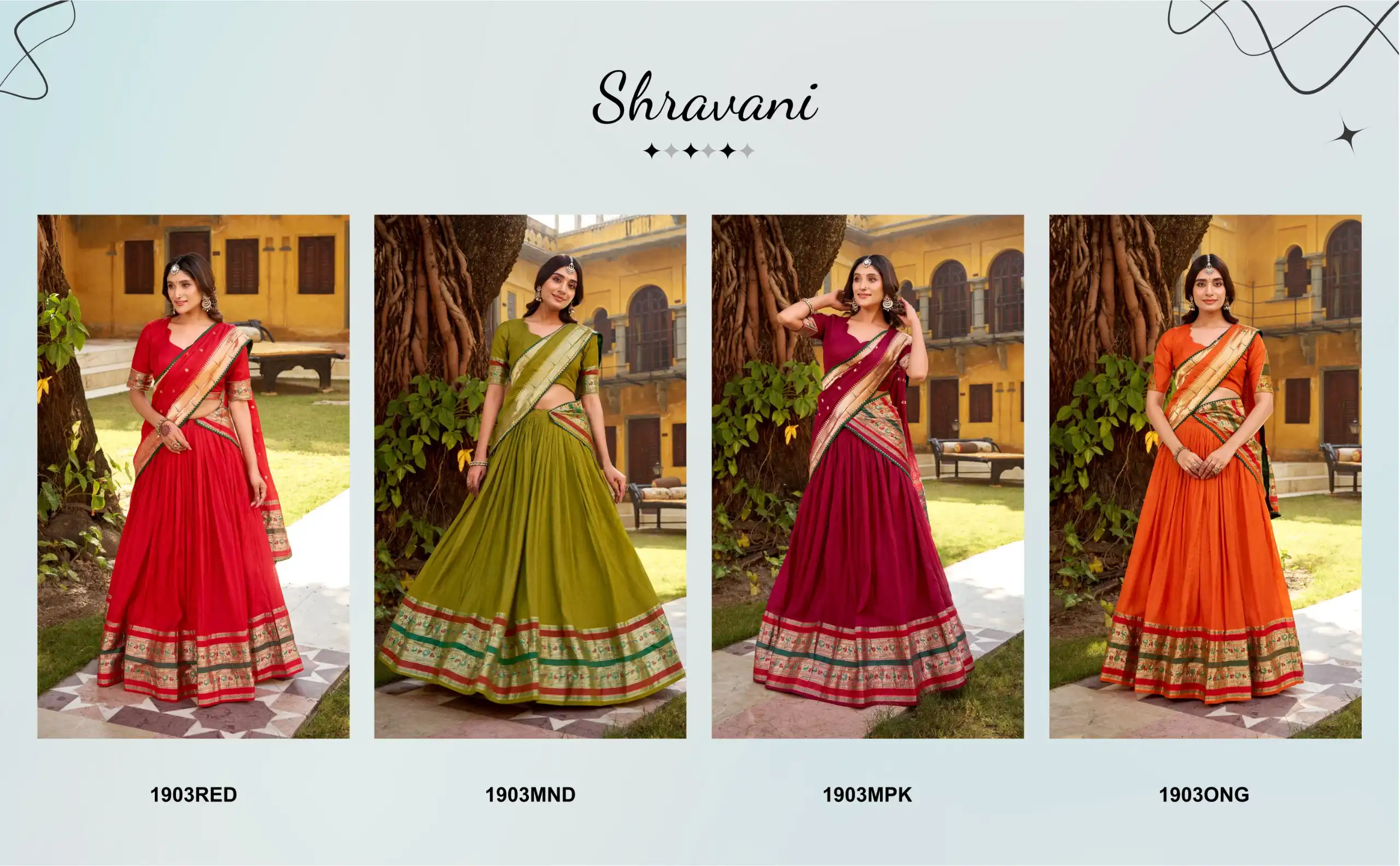 Latest WMN 1903 Pure Chanderi Pongal Festival Lehenga Choli Wholesale 2026