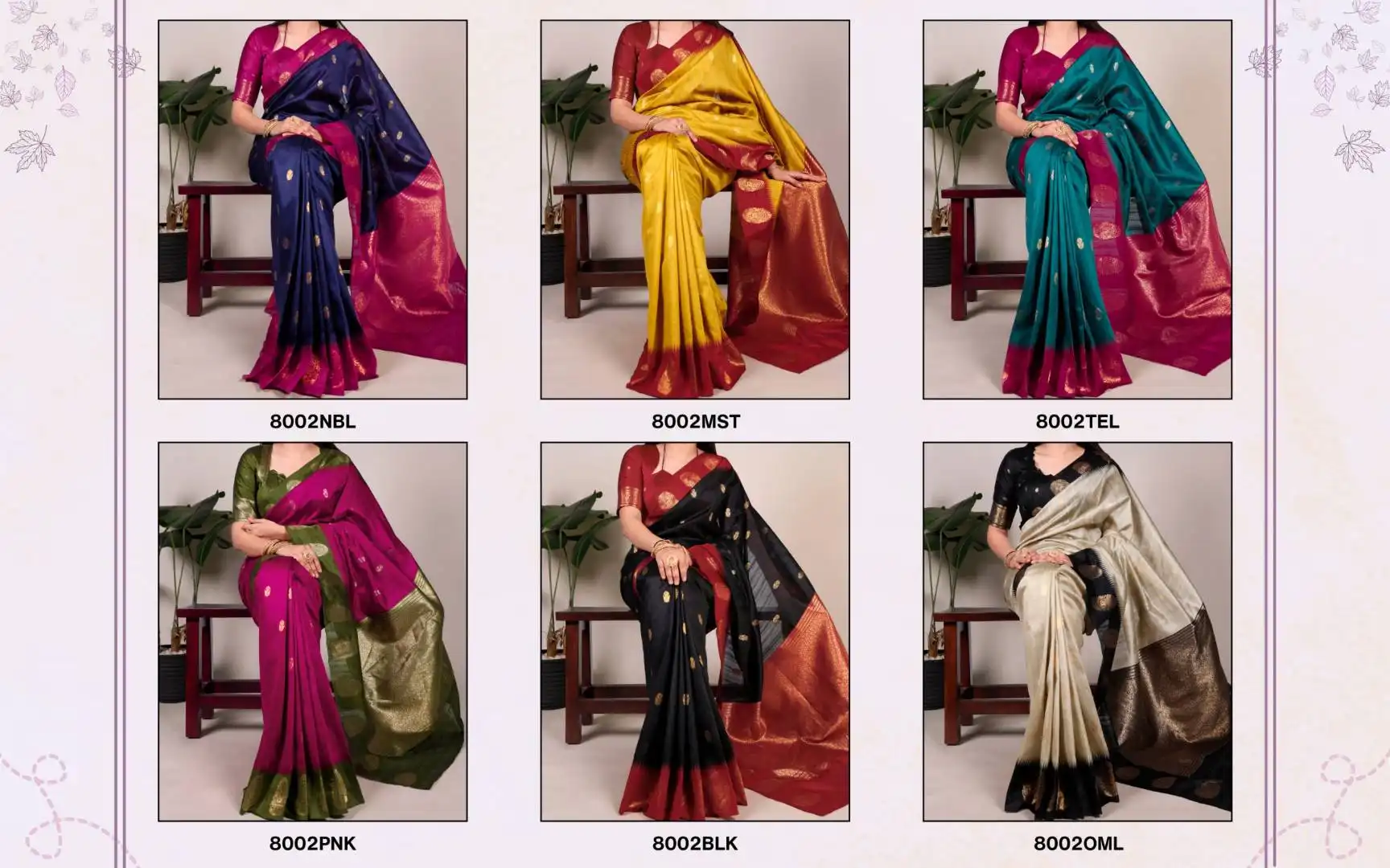 Latest WMN 8002 Designer Saree Wholesale Market In Surat Wholesale 2026