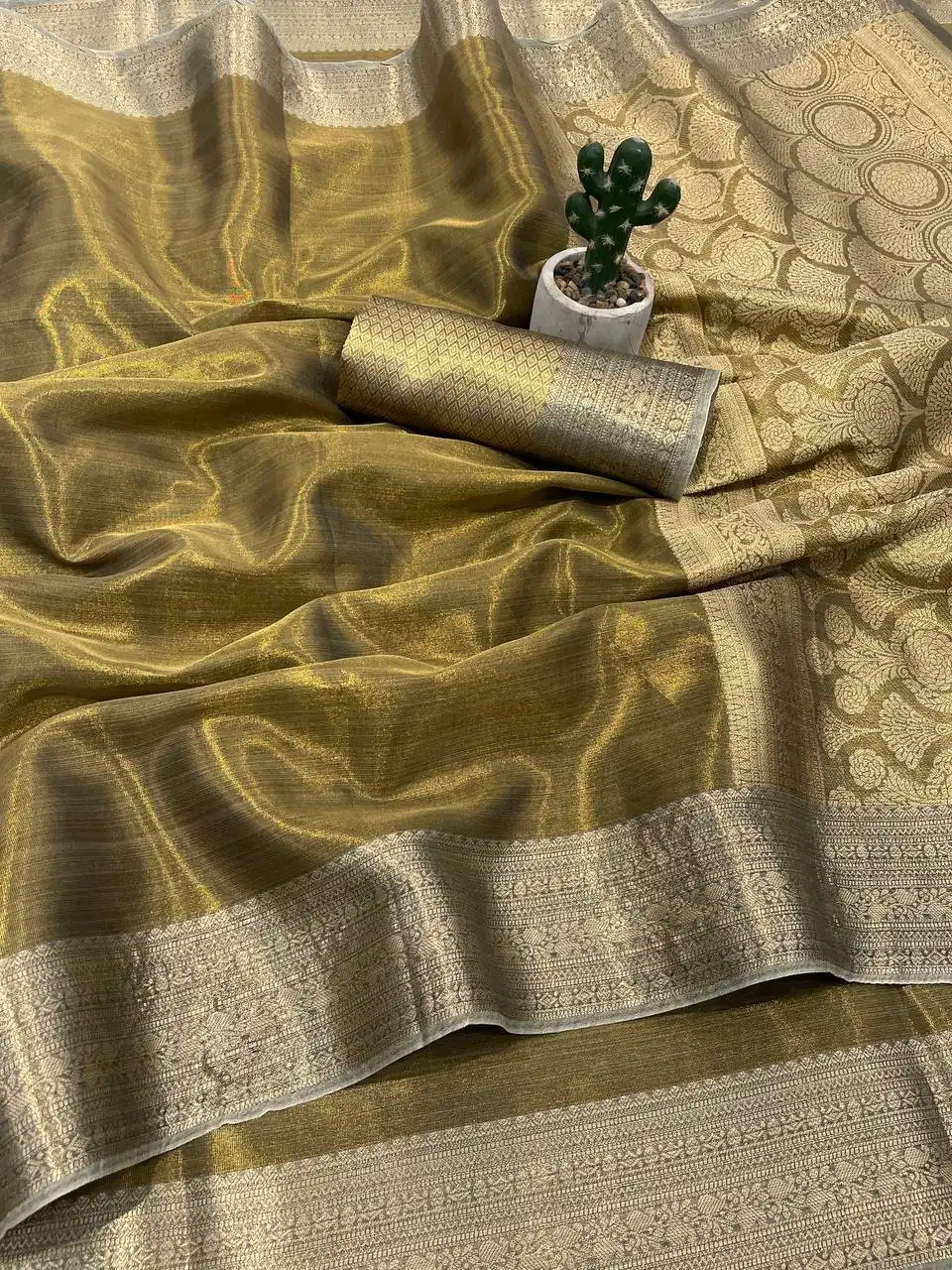Buy Laxmi 1053 Banarasi Silk Copper Zari Saree Wholesale Market Wholesale 2026