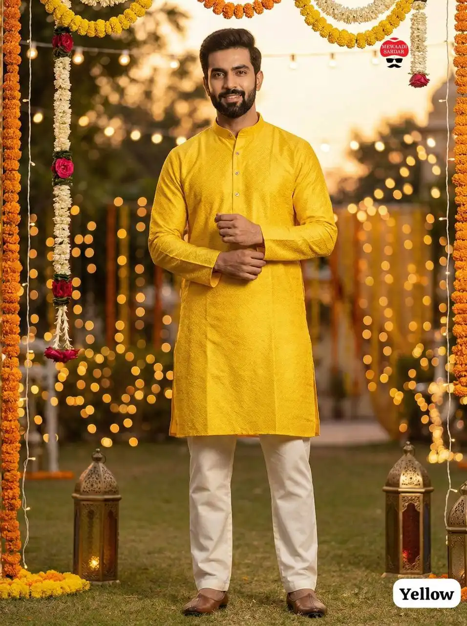 SS2016 Vol 22 Silk Jacquard Kurta With Pajama Wedding Collection