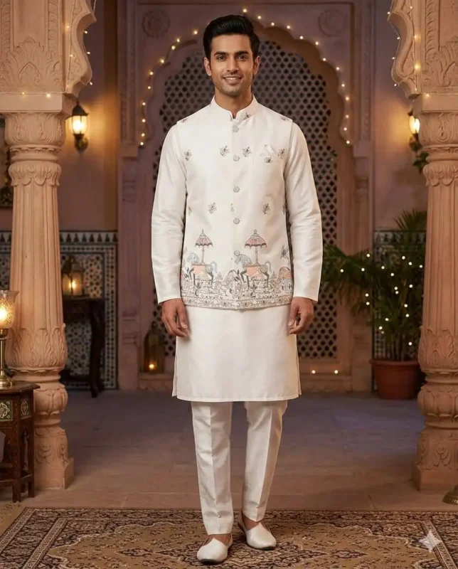 Buy Shyam Vol 89 Wedding Kurta Pajama With Embroidery Koti Wholesale 2026