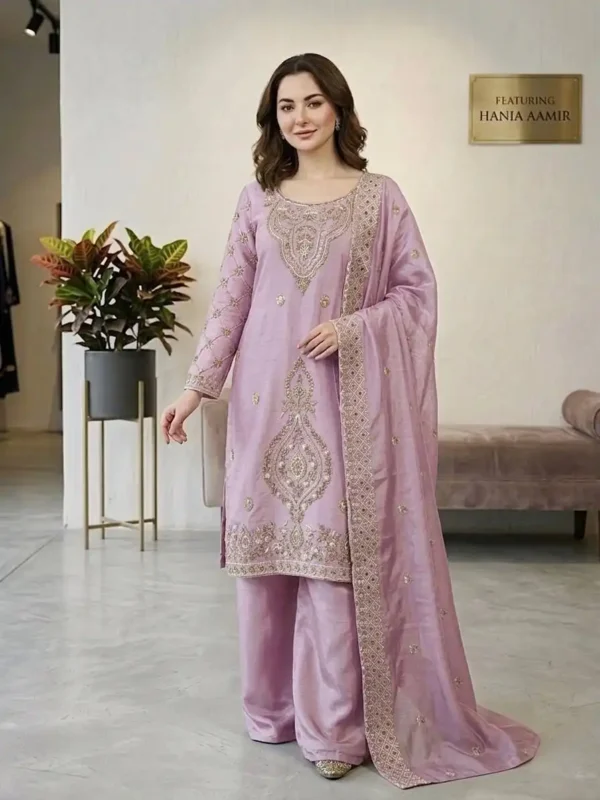 Buy Sabina 5335 Embroidery Beads Work Kurti Palazzo With Dupatta Wholesale 2026