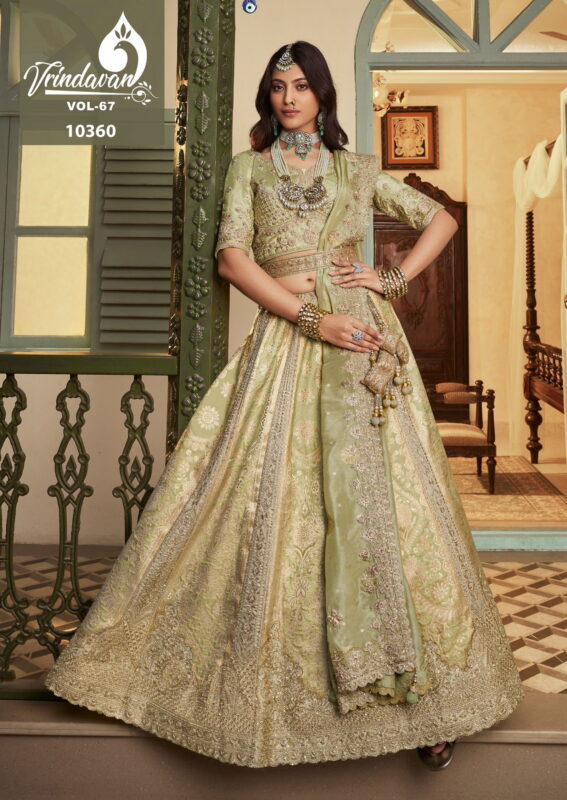 Beautiful Royal Vrindavan Vol 67 Banarasi Silk With Embroidery Lehenga Choli Collection Wholesale 2026