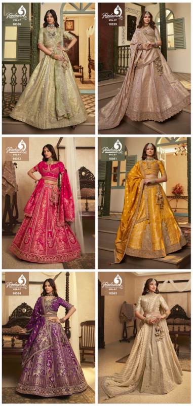 Beautiful Royal Vrindavan Vol 67 Banarasi Silk With Embroidery Lehenga Choli Collection Wholesale 2026