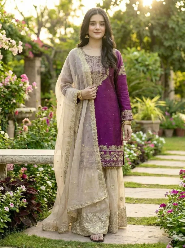 Stylish Sabina 1694A Silk Embroidery Wedding Readymade Dress Wholesale 2026