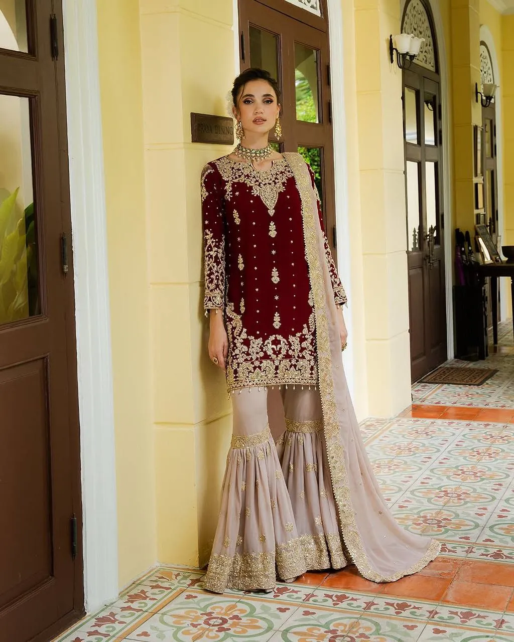 Sabina 1699 Faux Georgette Eid Festival Readymade Dress
