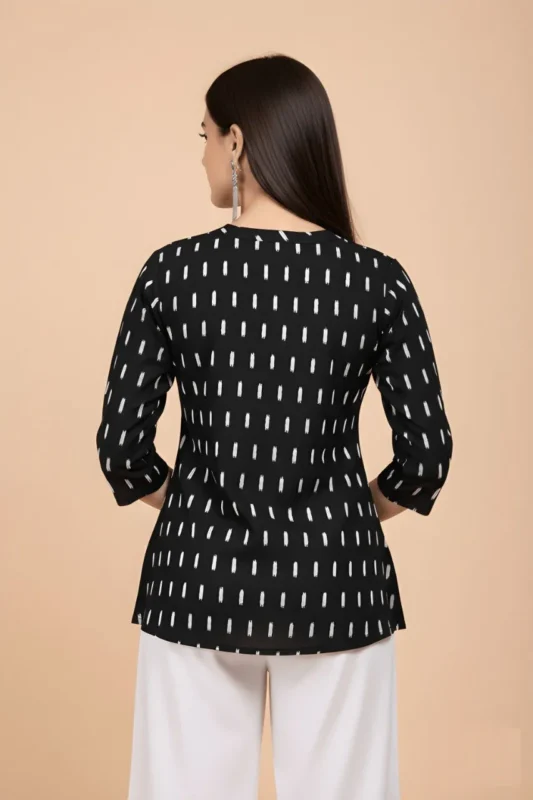Stylish Shiv Vol 154 Black Cotton Blend Printed Short Top Western Wear Wholesale 2026