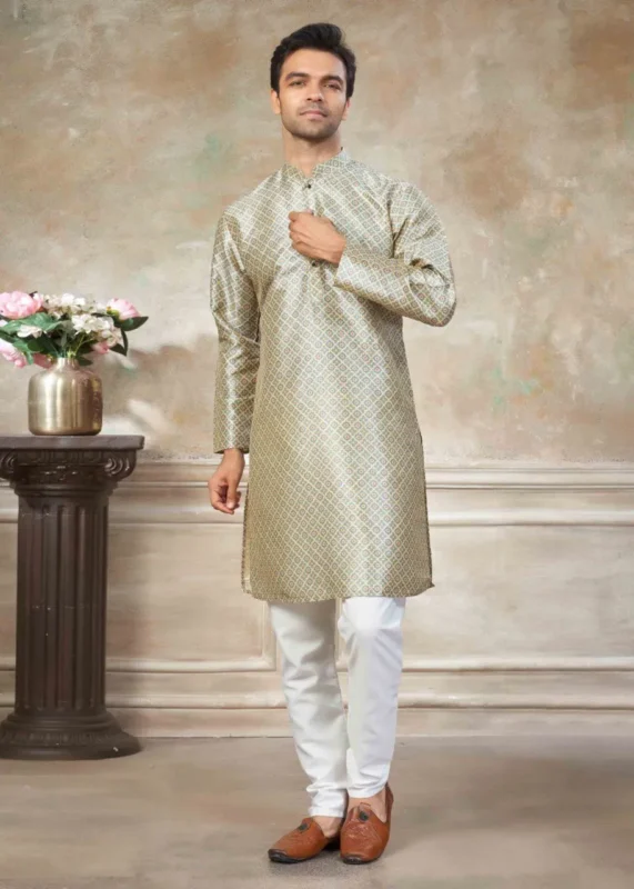 Latest Shyam Vol 48 Silk Digital Printed Kurta Pajama Men’s Wear Wholesale 2026
