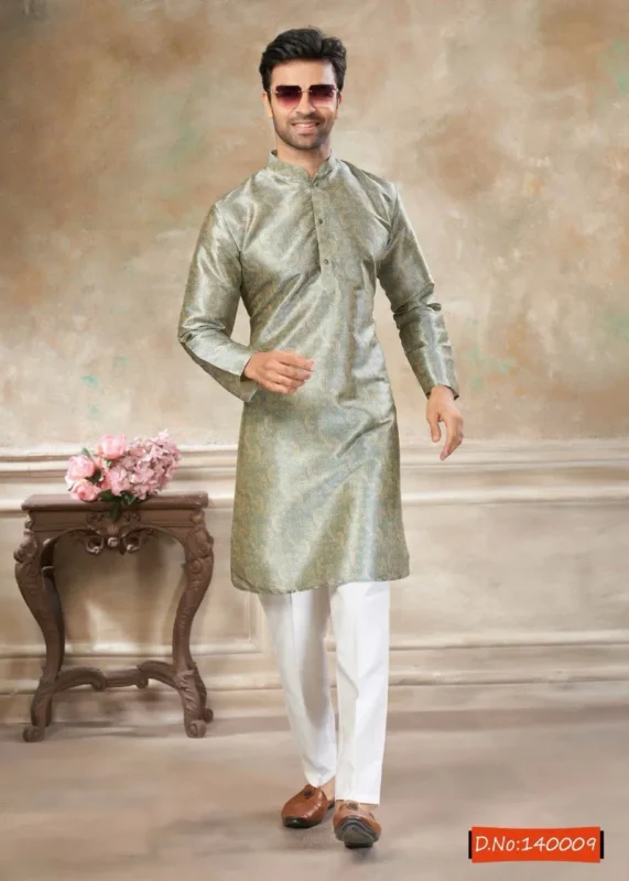 Latest Shyam Vol 48 Silk Digital Printed Kurta Pajama Men’s Wear Wholesale 2026