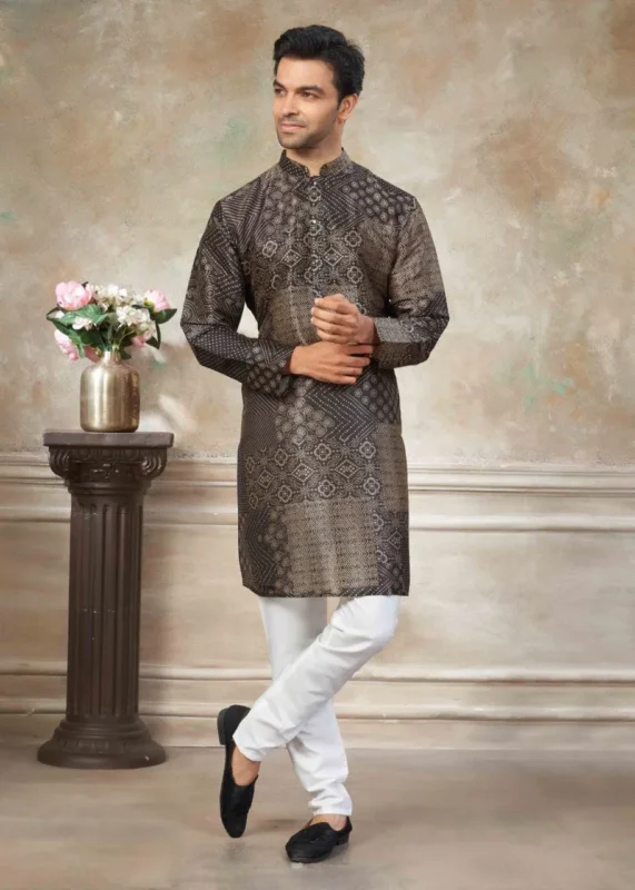Latest Shyam Vol 48 Silk Digital Printed Kurta Pajama Men’s Wear Wholesale 2026