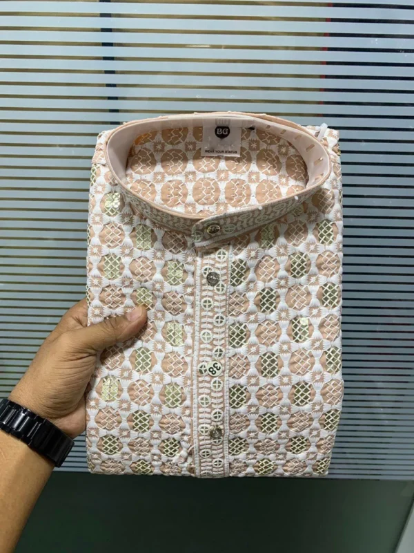 Beautiful Shyam Vol 52 Reyon Sequence Work Kurta Pajama Men’s Wear Wholesale 2026