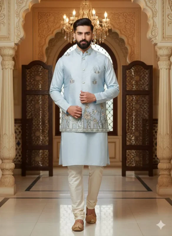 Beautiful Shyam Vol 55 Malai Silk Wedding Kurta Pajama Men’s Wear Wholesale 2026