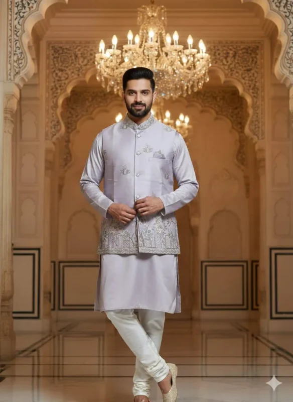 Beautiful Shyam Vol 55 Malai Silk Wedding Kurta Pajama Men’s Wear Wholesale 2026