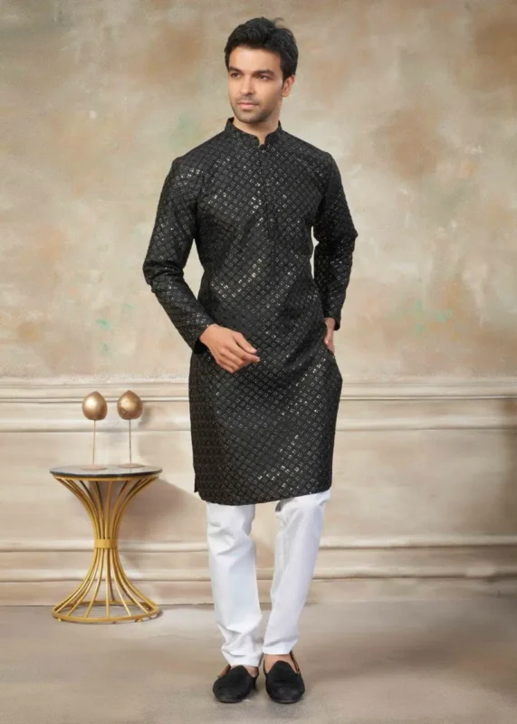 Stylish Shyam Vol 58 Silk Digital Printed Kurta Pajama Men’s Wear Wholesale 2026