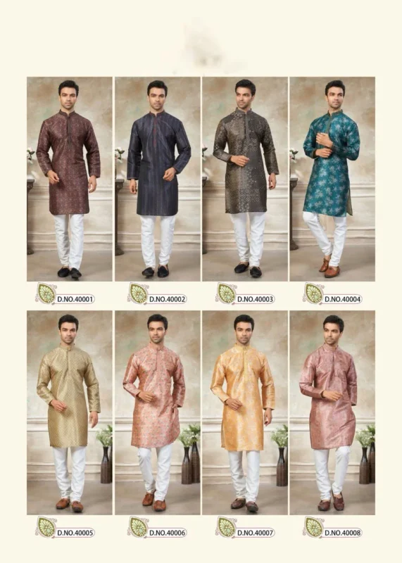 Launching Shyam Vol 59 Silk Digital Printed Kurta Pajama Men’s Wear Wholesale 2026
