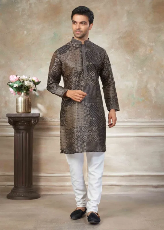 Launching Shyam Vol 59 Silk Digital Printed Kurta Pajama Men’s Wear Wholesale 2026